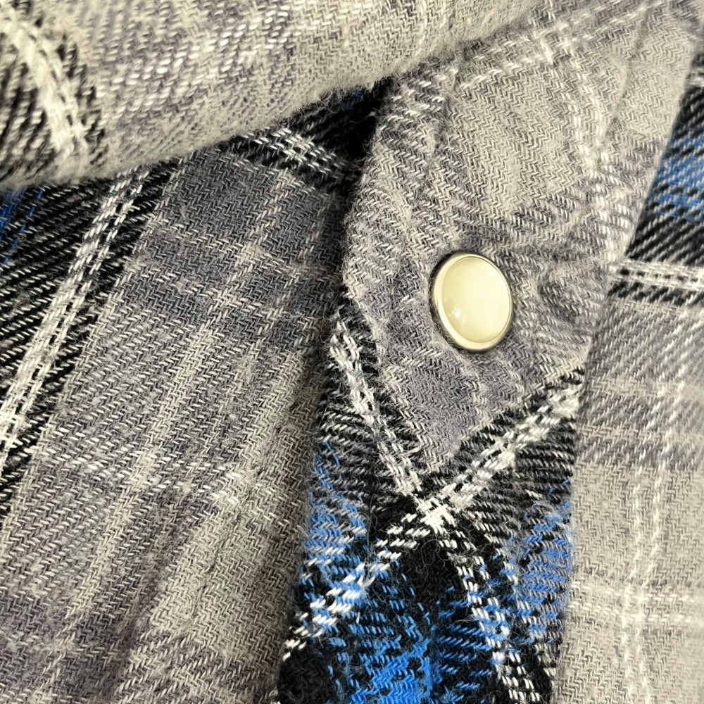 Vintage Wrangler Mens Wrancher Shirt Multicolor Plaid Western Snap Pockets‎ - Picture 4 of 9